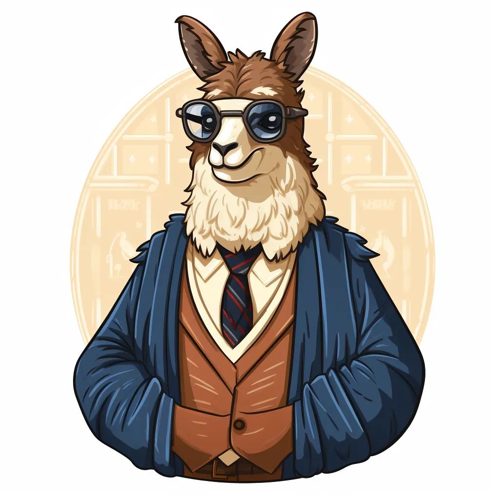 A picture of a llama judge